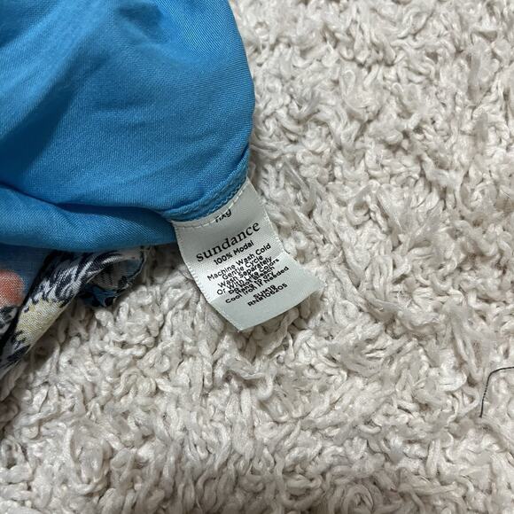 Sundance Boho Chic Floral Ruffle Front Sleeveless Cascading Dreams Midi Dress - Picture 6 of 6